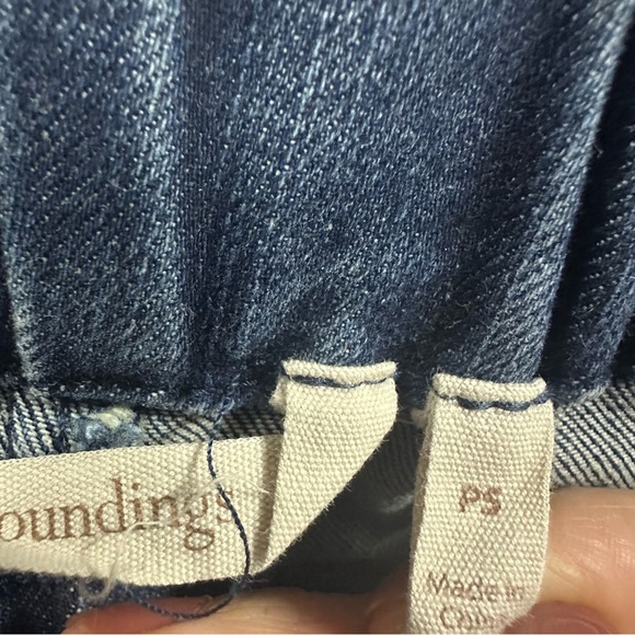 Soft Surroundings Metro Floral Embroidered Pull On Stretch Blue Jeans Petite S - Picture 13 of 15